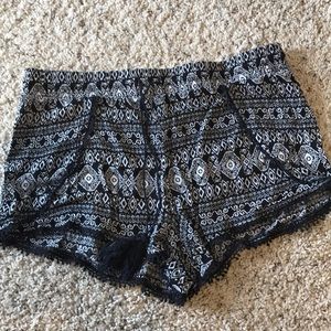 Flowy patterned shorts